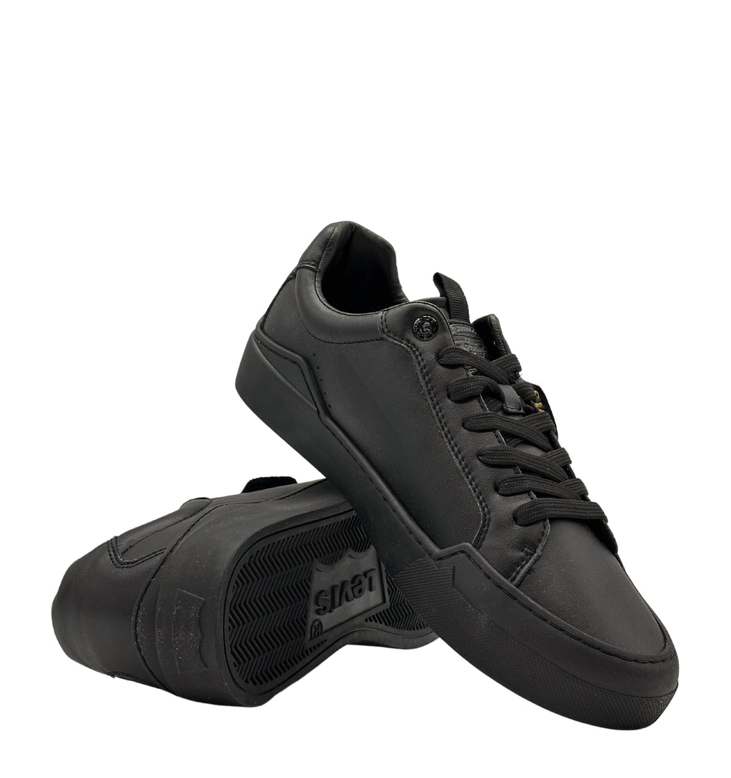 LEVI'S 521 XX ESSENTIAL LO LEATHER MEN SNEAKERS (BLACK)