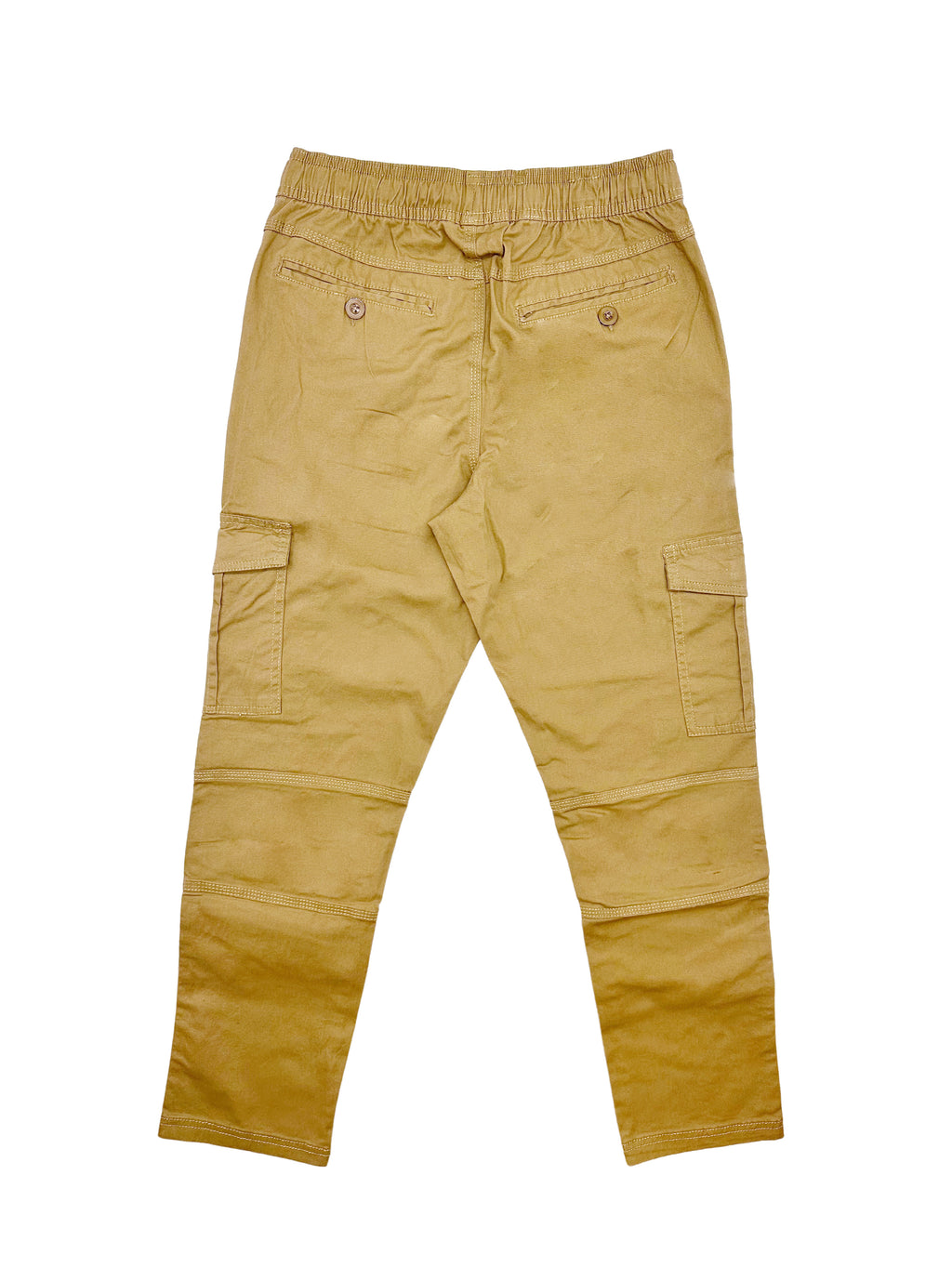 PLOREO MEN'S TWILL SPANDEX CARGO JOGGER (KHAKI)