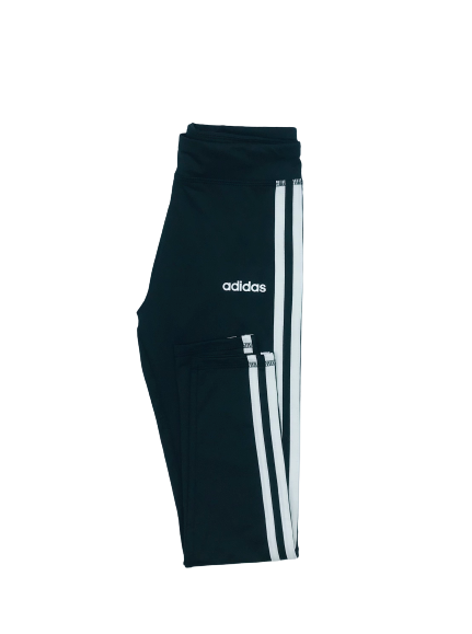 KIDS 3 STRIPE ADIDAS TIGHTS (SMALL- X-LARGE) (Available in Black/Pink and Black/White)