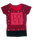 KIDS LEOPARD FOIL PRINT TEE (SMALL-LARGE) (Available in Dark Rose and Red) RED