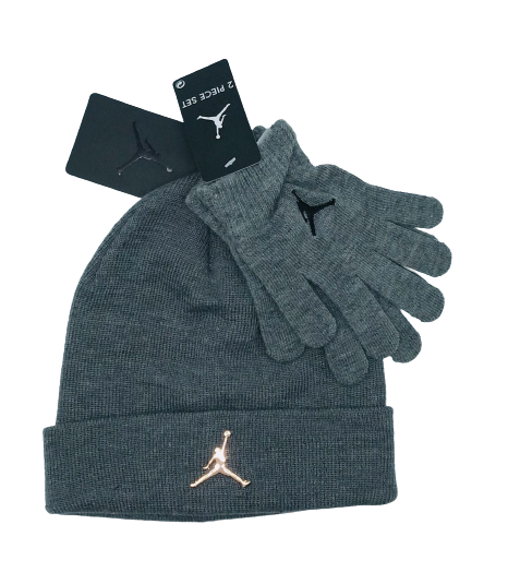METAL JUMPMAN BEANIE SET GREY