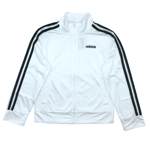 ADIDAS KIDS TRICOT JACKET (UNISEX) (Available in Grey, White and Black) WHITE