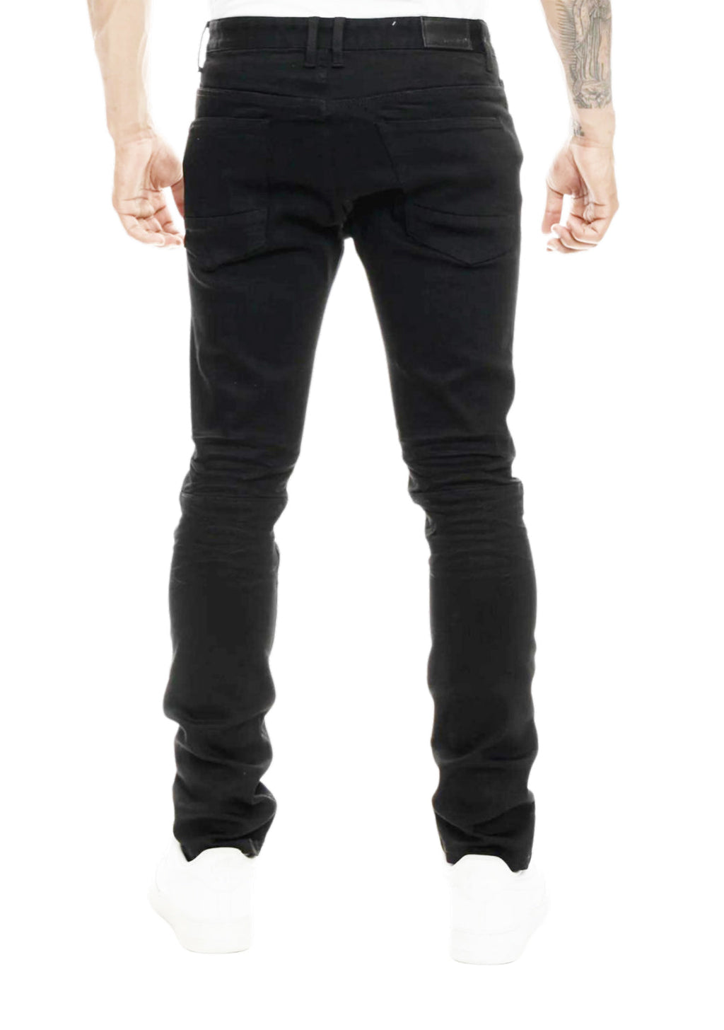 SMOKE RISE LEISURE BASIC SLIM FIT JEANS (BLACK)