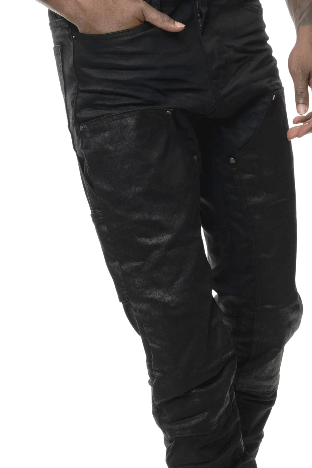 SMOKE RISE MEN'S DOUBLE KNEE CARPENTER TWILL PANTS