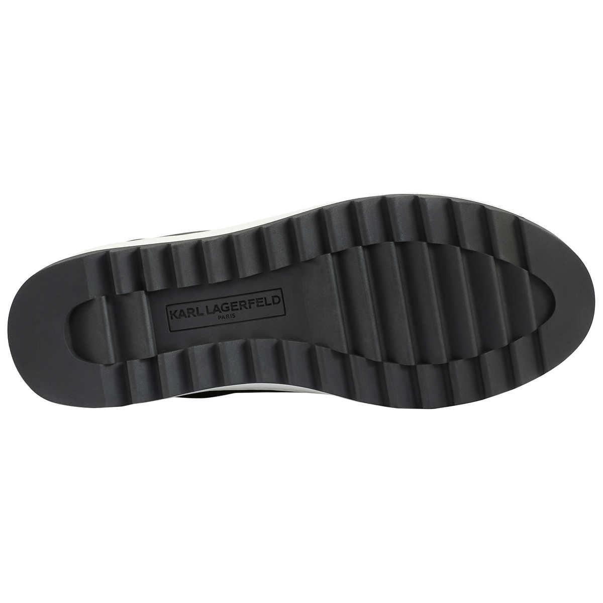 KARL LAGERFELD PARIS MEN'S LEATHER SHOE (BLACK)