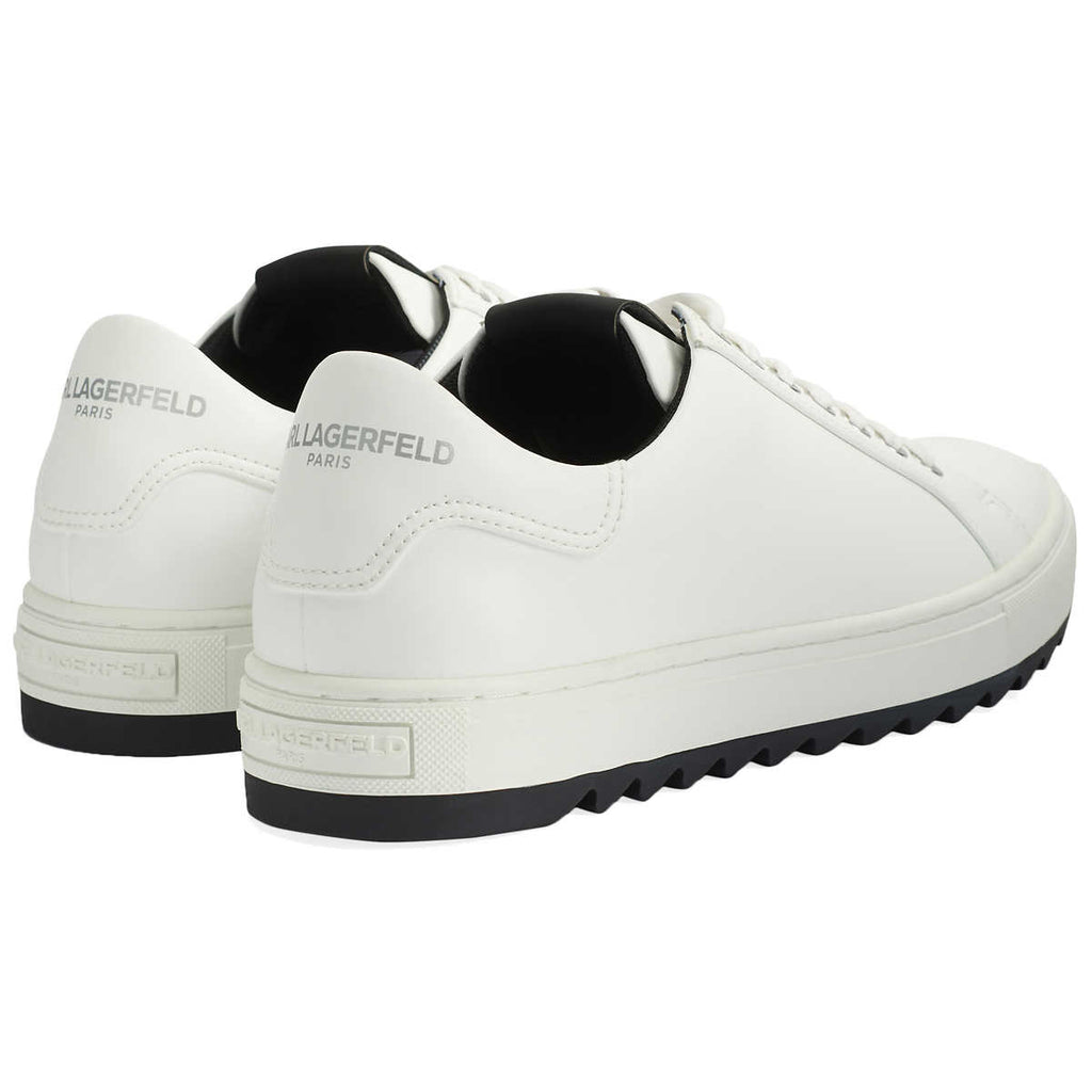 KARL LAGERFELD PARIS MEN'S LEATHER SHOE (WHITE)