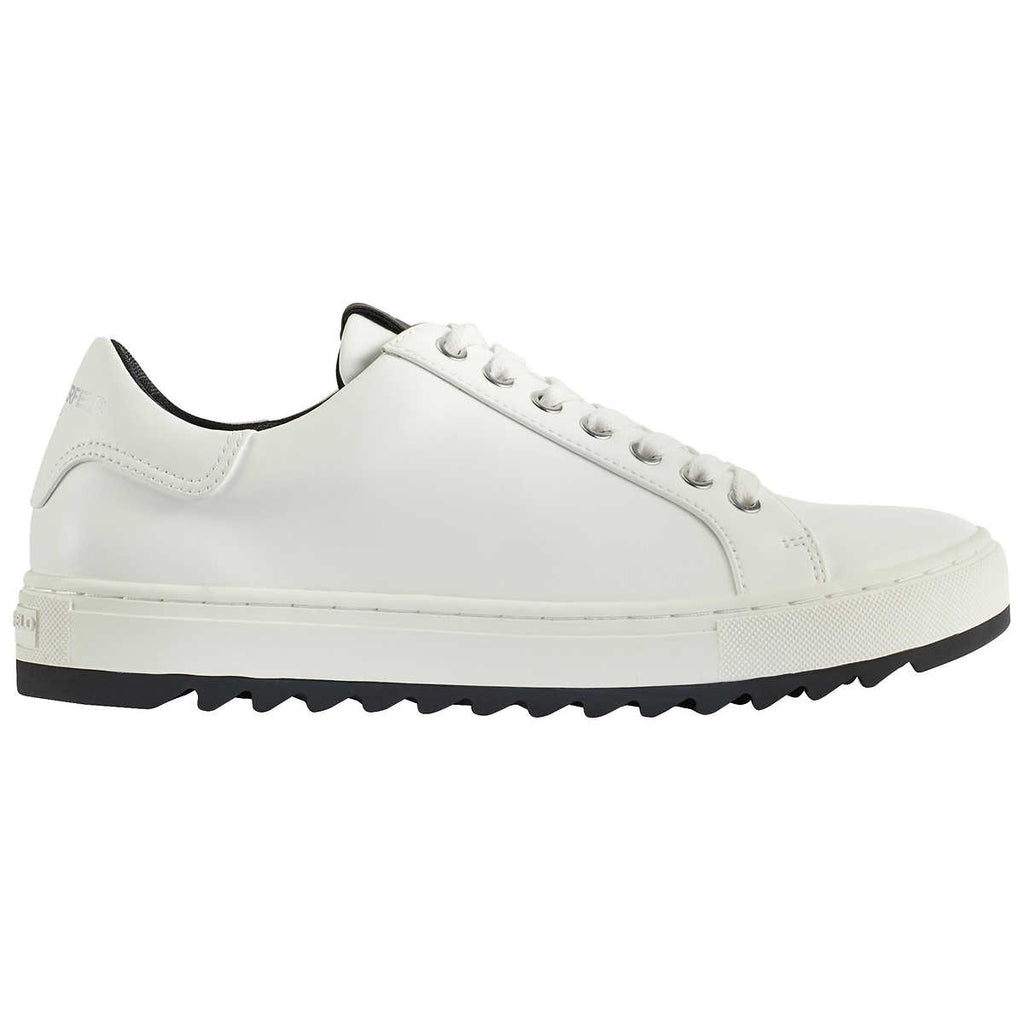 KARL LAGERFELD PARIS MEN'S LEATHER SHOE (WHITE)