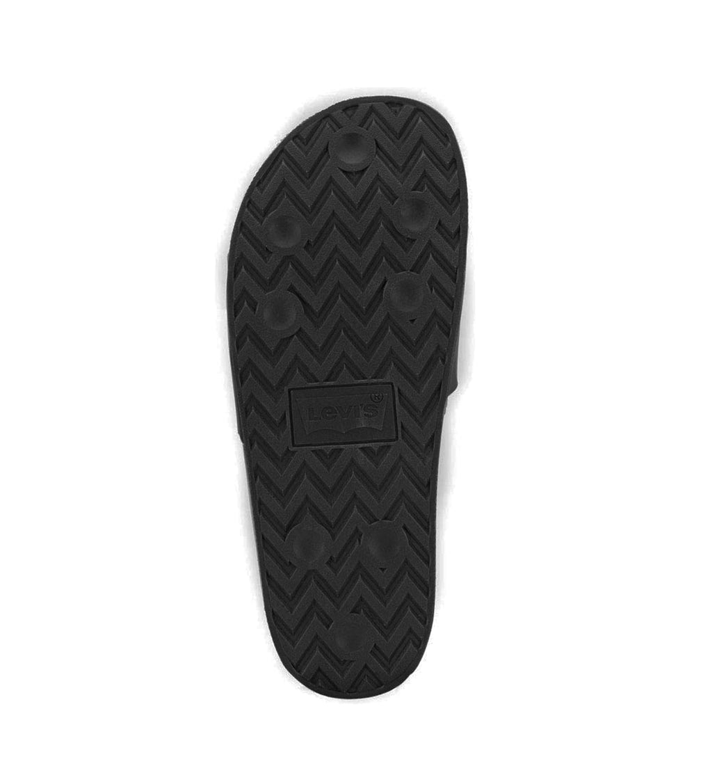 LEVIS MENS 3D SLIDE SLIP-ON SANDAL SHOE (BLACK)