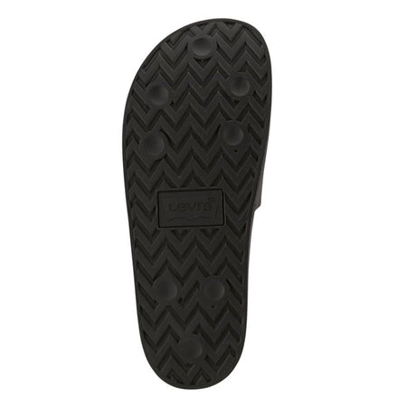 LEVI'S MENS BATWING SLIDE 2 SLIP-ON SANDAL SHOE (BLACK)