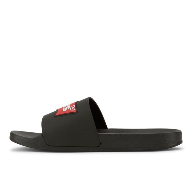 LEVI'S MENS BATWING SLIDE 2 SLIP-ON SANDAL SHOE (BLACK)