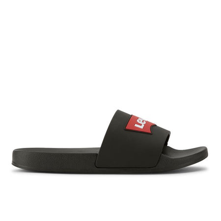 LEVI'S MENS BATWING SLIDE 2 SLIP-ON SANDAL SHOE (BLACK)