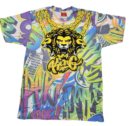 LION KING SUBLIMATION RHINESTONE T-SHIRT