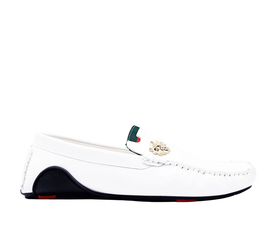 MODERNO MEN'S FANCY LOAFERS (WHITE)