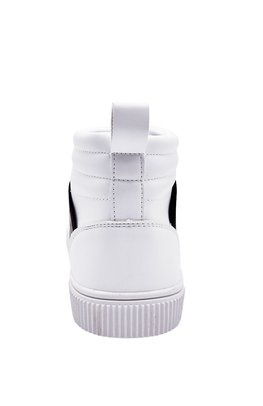 MODERNO MEN'S FANCY HIGH TOP SHOES (WHITE)