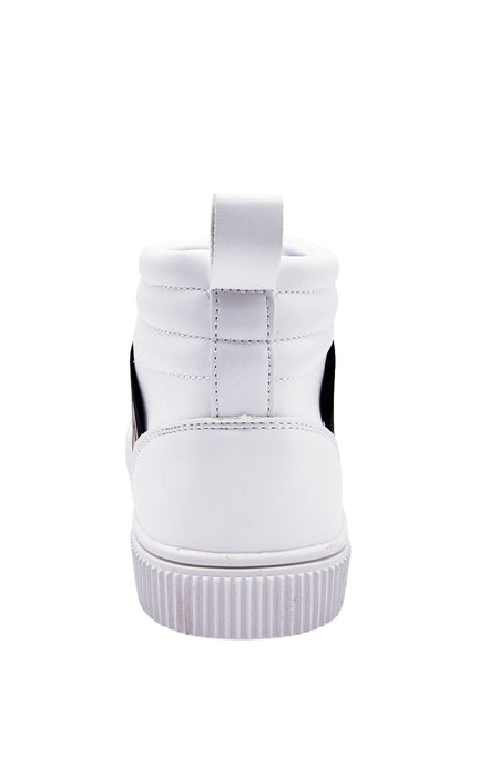 MODERNO MEN'S FANCY HIGH TOP SHOES (WHITE)