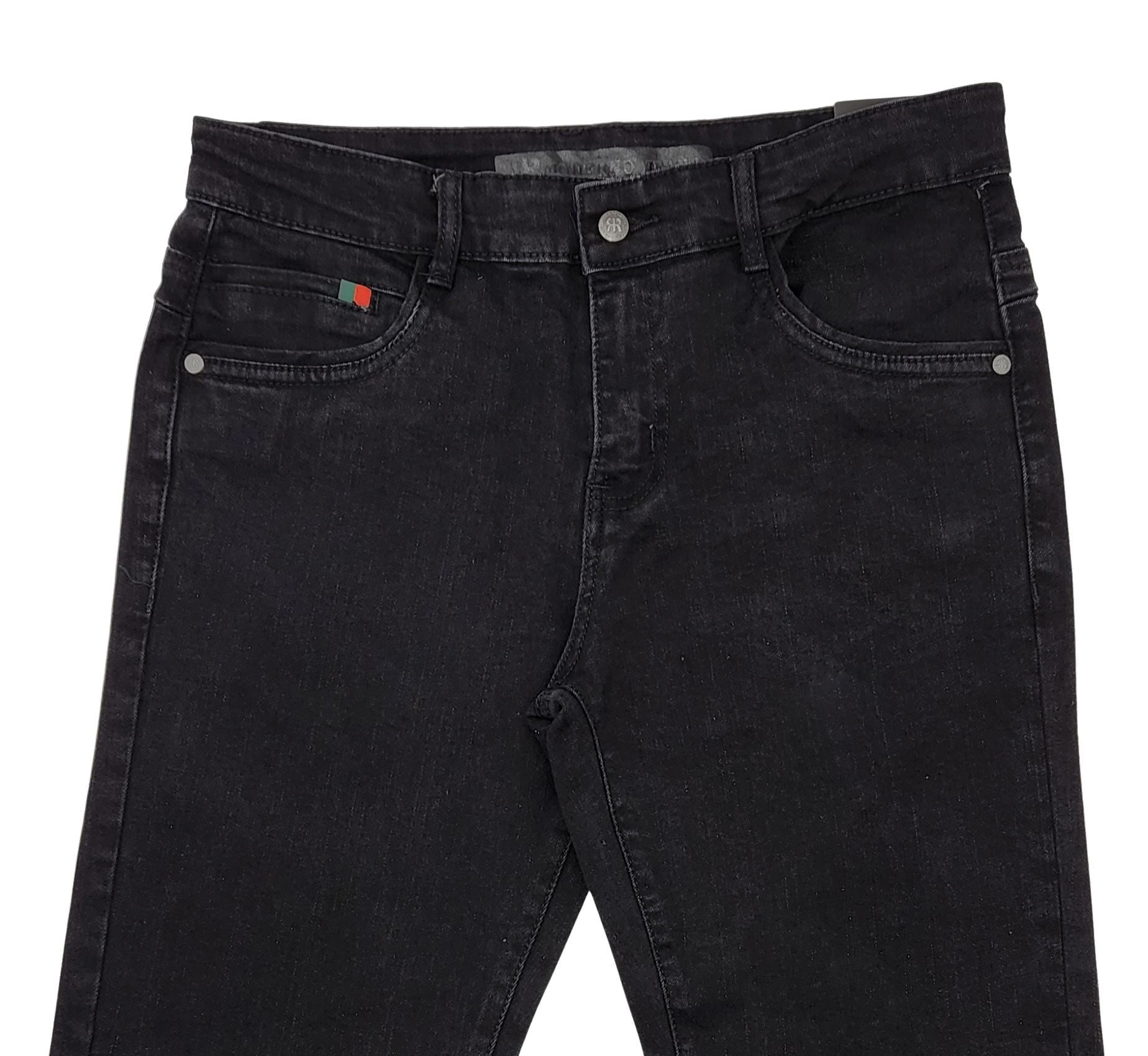 MODERNO MEN'S BLACK DENIM JEANS