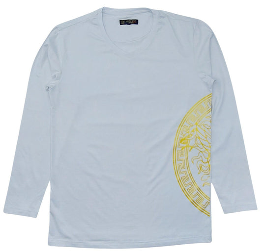 MODERNO FANCY L/S T-SHIRTS (MJP048 -WHITE)
