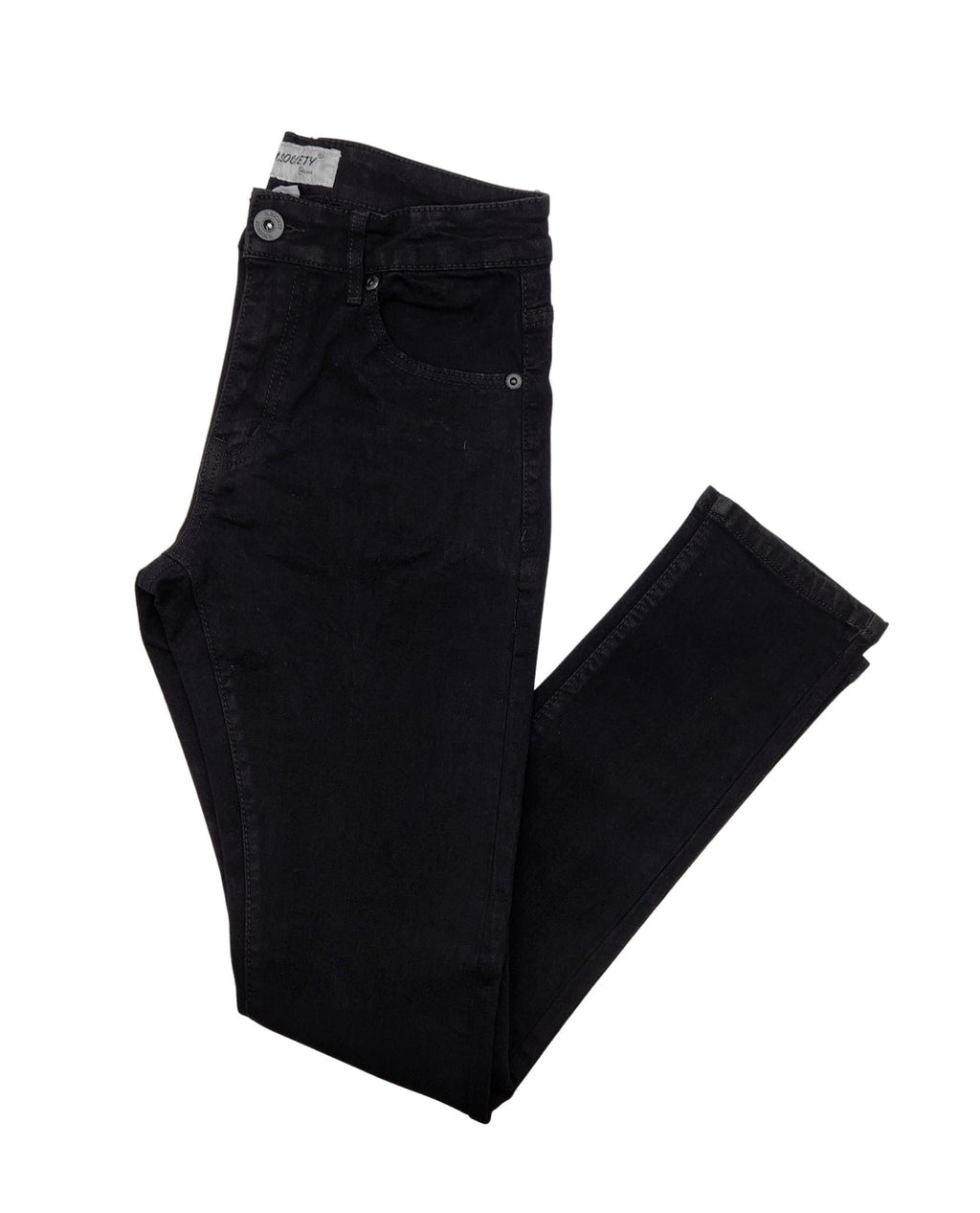 M.SOCIETY SUPER STRETCH SKINNY FIT JEANS (JET BLACK)