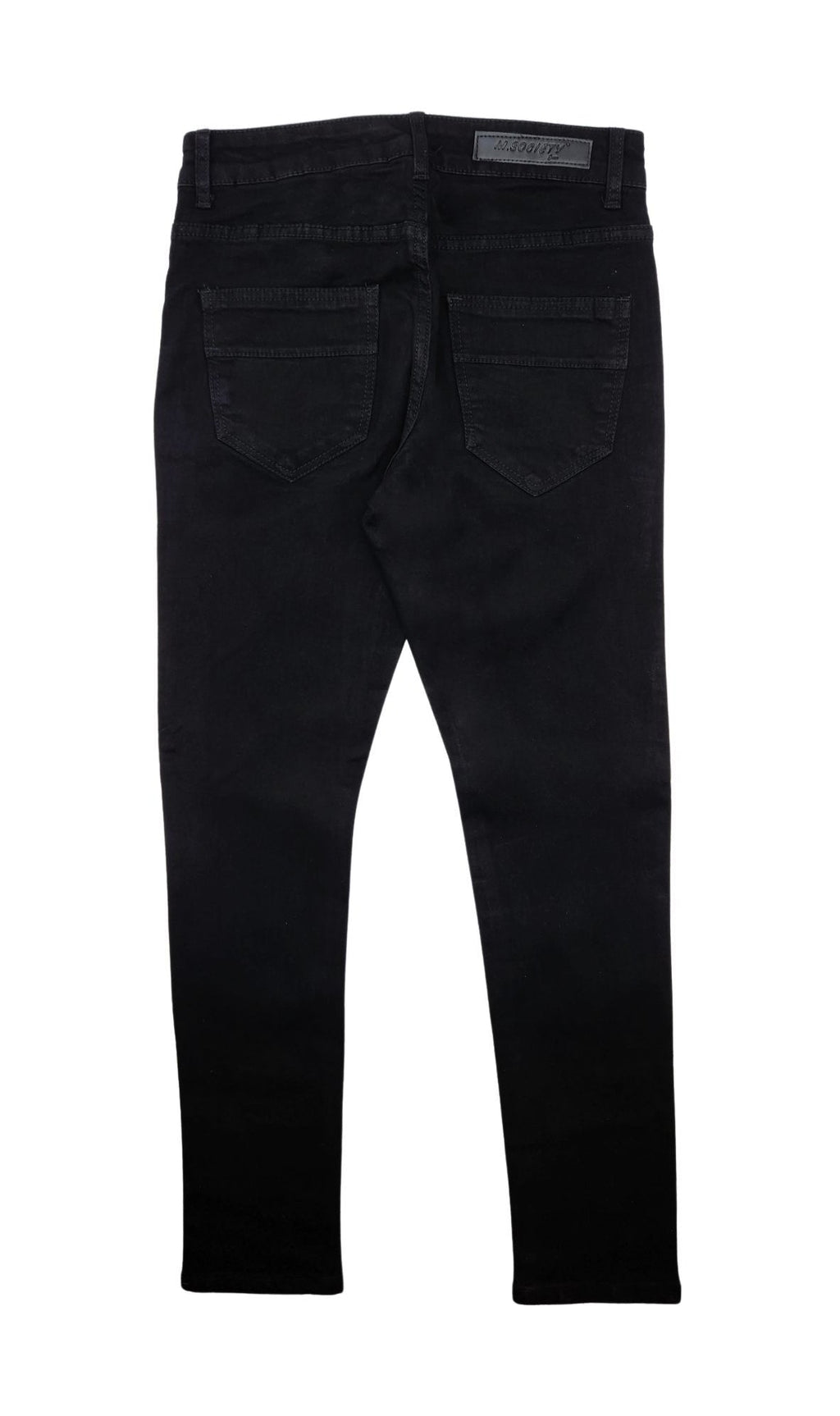 M.SOCIETY SUPER STRETCH SKINNY FIT JEANS (JET BLACK)