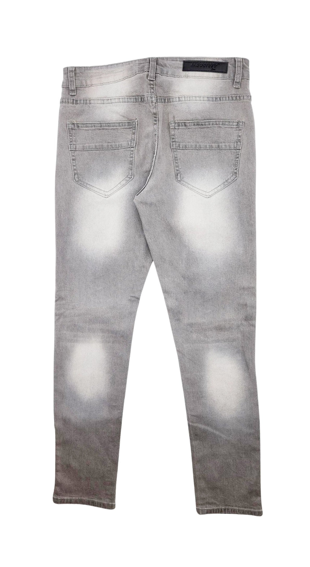 M.SOCIETY SUPER STRETCH SKINNY FIT JEANS (GREY)