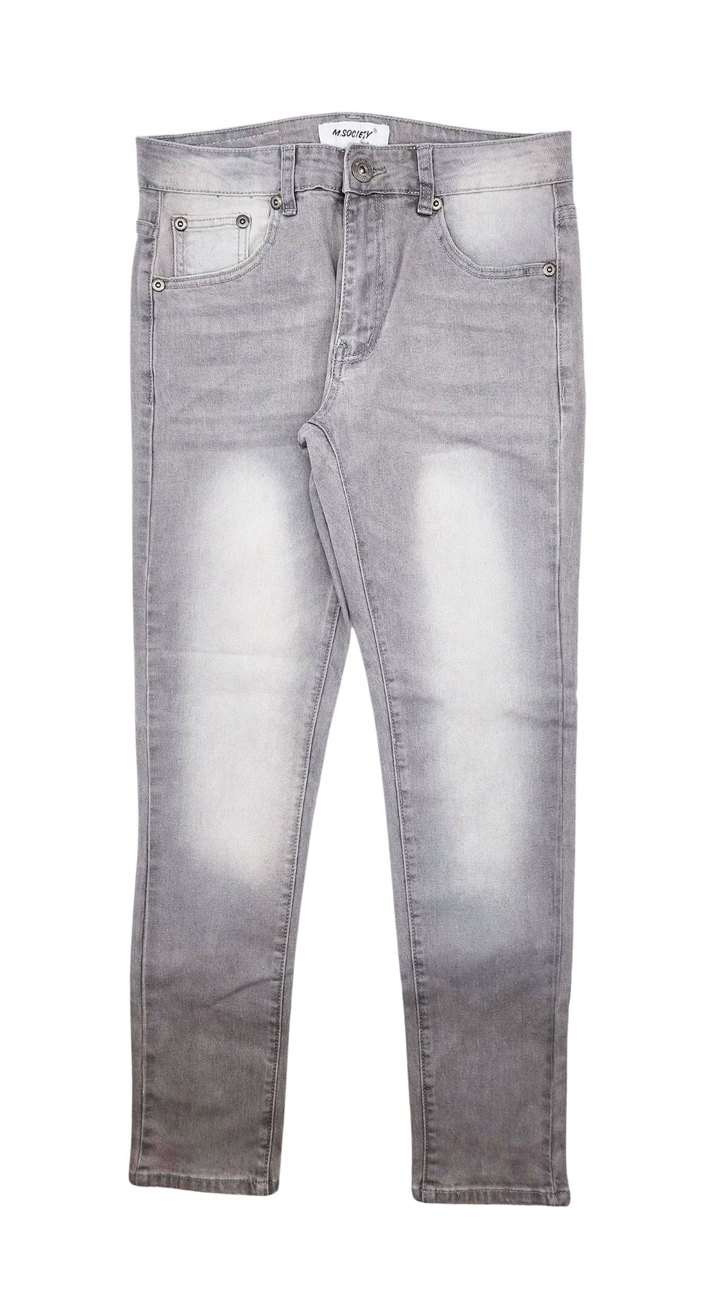 M.SOCIETY SUPER STRETCH SKINNY FIT JEANS (GREY)