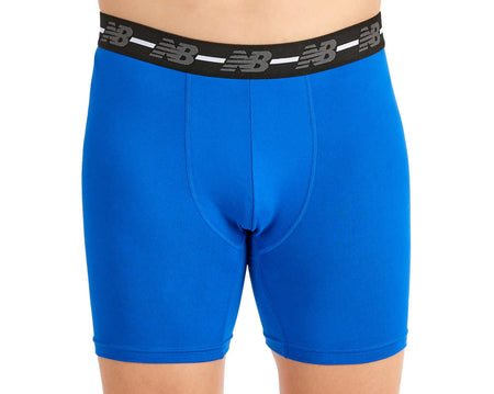 NEW BALANCE MEN'S PERFORMANCE BOXER BRIEF (5-PACK) (BLUE)