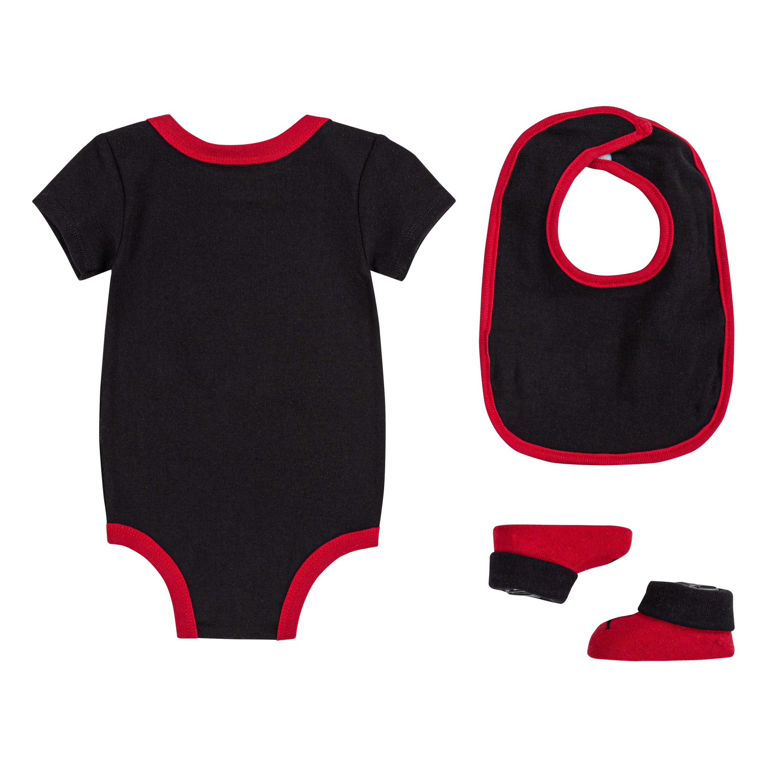 JORDAN 3 PIECE BABY SET (BODYSUIT/BIB/BOOTIES)