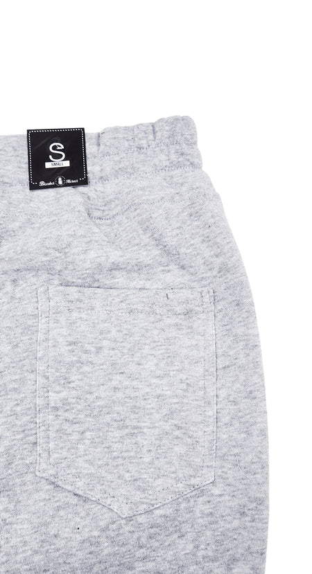 BLEECKER & MERCER QUILTED MOTTO JOGGERS (HEATHER GREY)