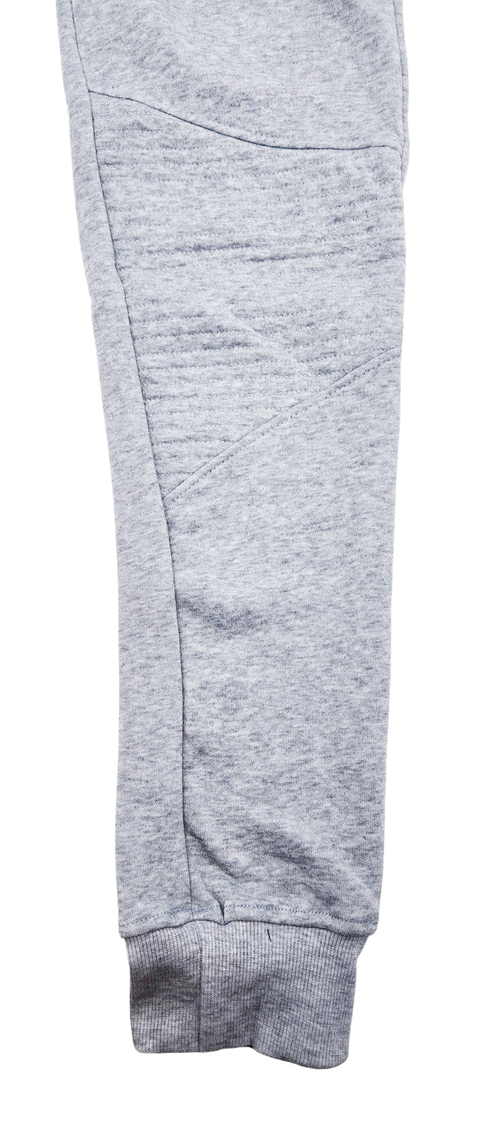 BLEECKER & MERCER QUILTED MOTTO JOGGERS (HEATHER GREY)