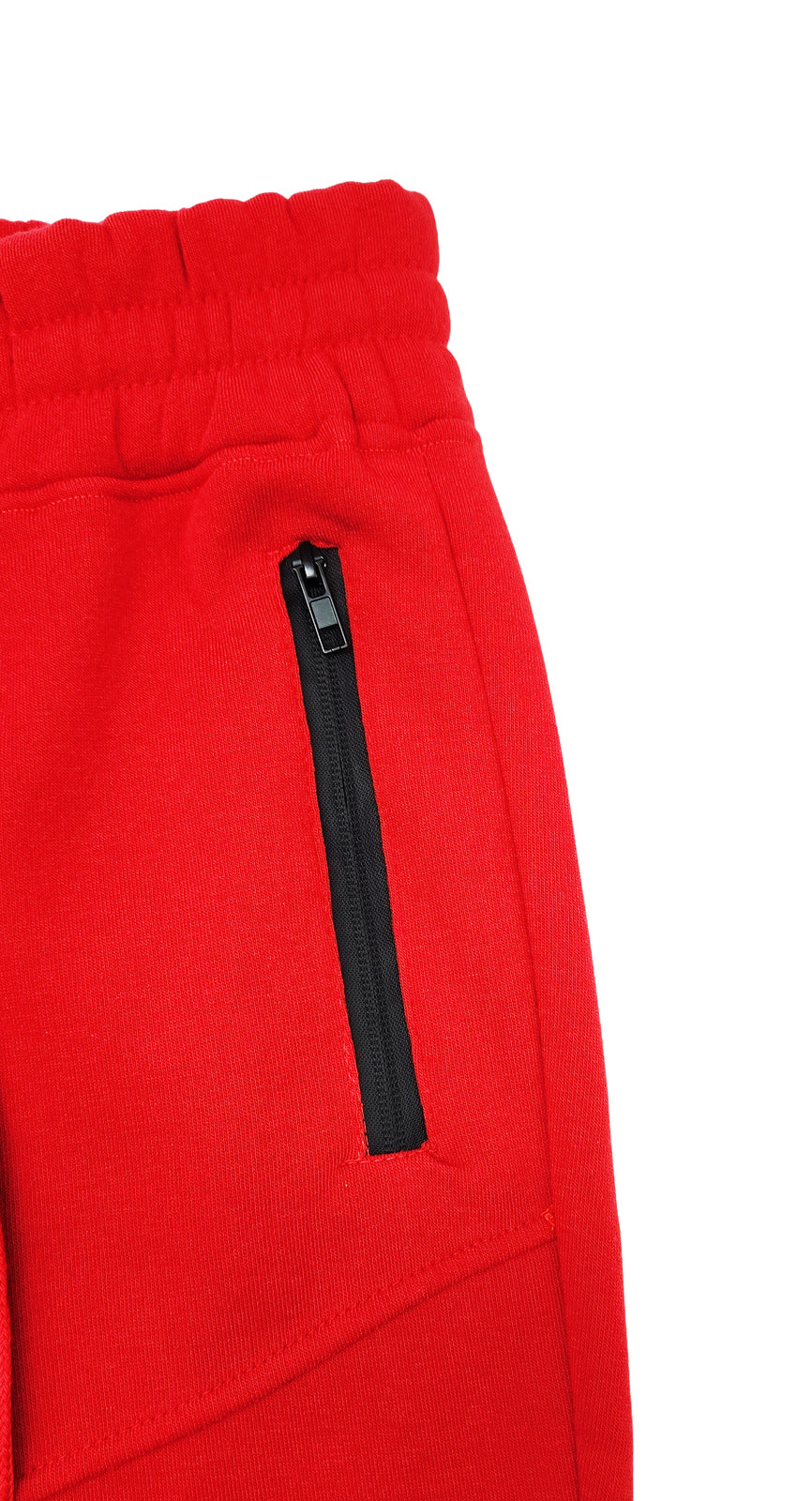 BLEECKER & MERCER QUILTED MOTTO JOGGERS (RED)