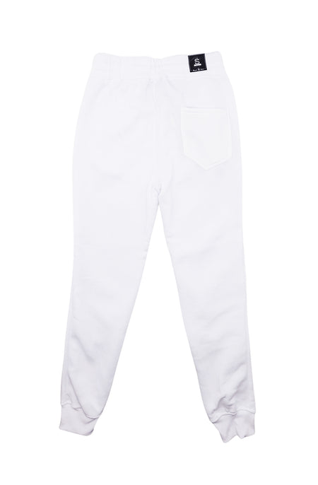 BLEECKER & MERCER QUILTED MOTTO JOGGERS (WHITE)