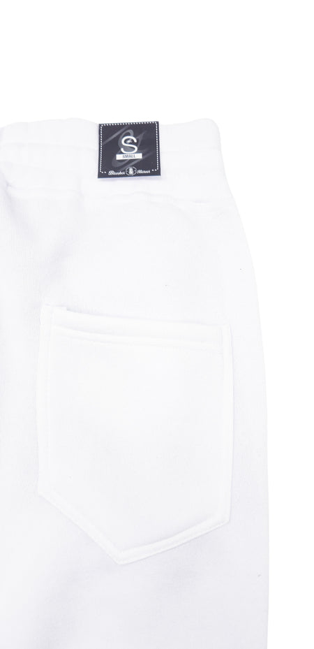 BLEECKER & MERCER QUILTED MOTTO JOGGERS (WHITE)