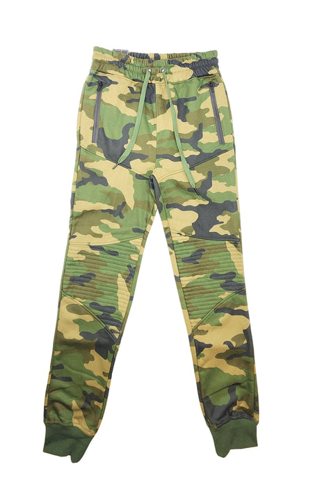 BLEECKER & MERCER QUILTED MOTTO JOGGERS (WOODLAND)