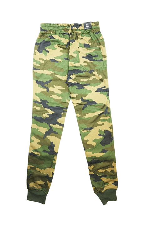 BLEECKER & MERCER QUILTED MOTTO JOGGERS (WOODLAND)