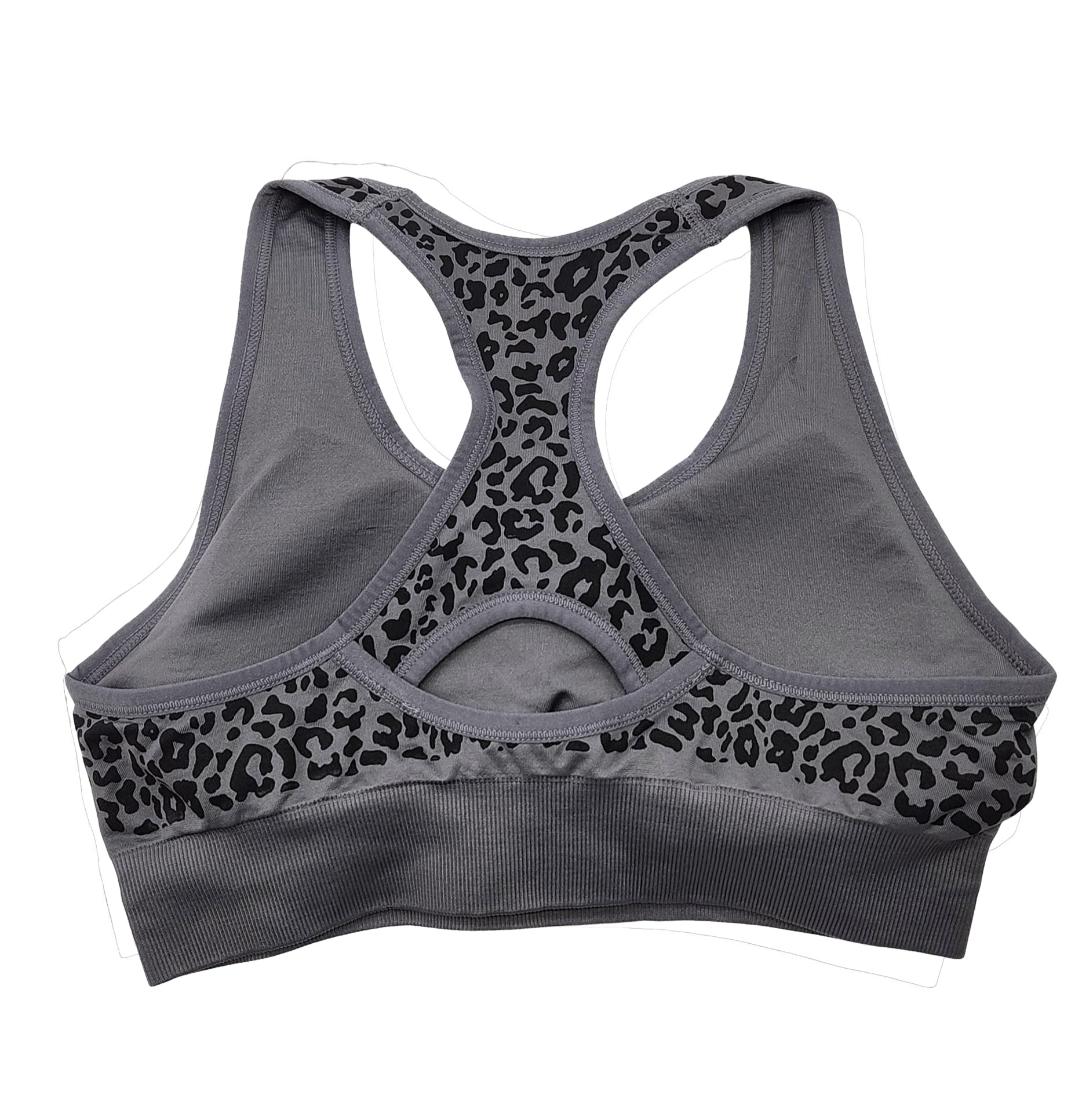 PUMA BLACK/GREY SEAMLESS BRA