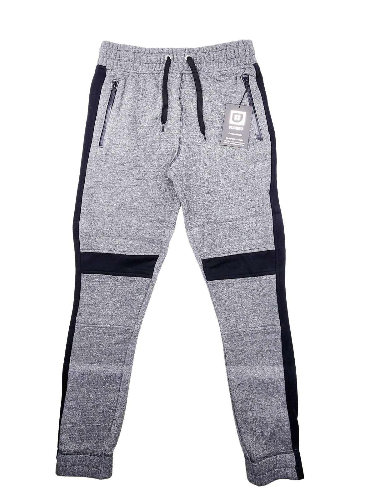 PLOREO MEN'S HOODIE/JOGGER FLEECE SET (CHARCOAL)