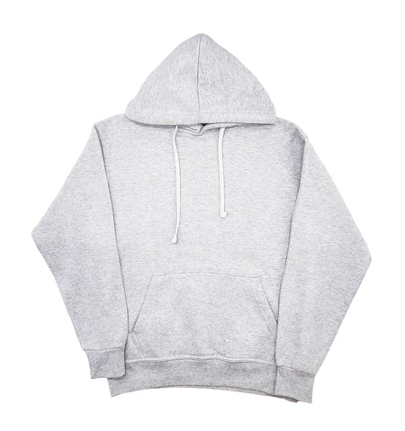 PLAIN FLEECE HOODIES (GREY)