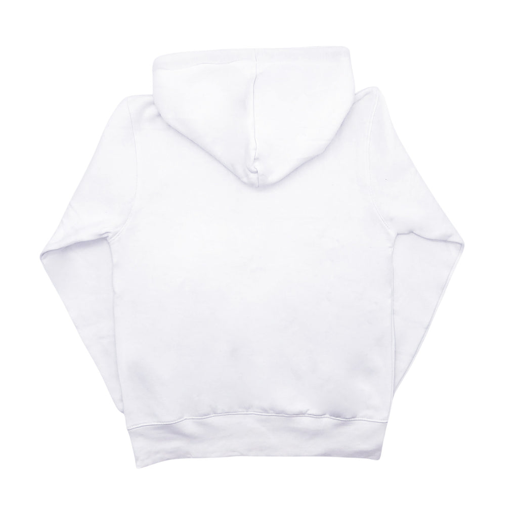 PLAIN FLEECE HOODIES (WHITE)