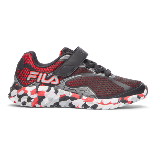FILA PRIMEFORCE 4 STRAP MASHUP KIDS SHOE (Available in Black and Lt Green) BLACK