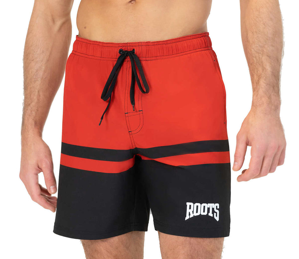 ROOTS MEN'S SWIM SHORTS (RED)