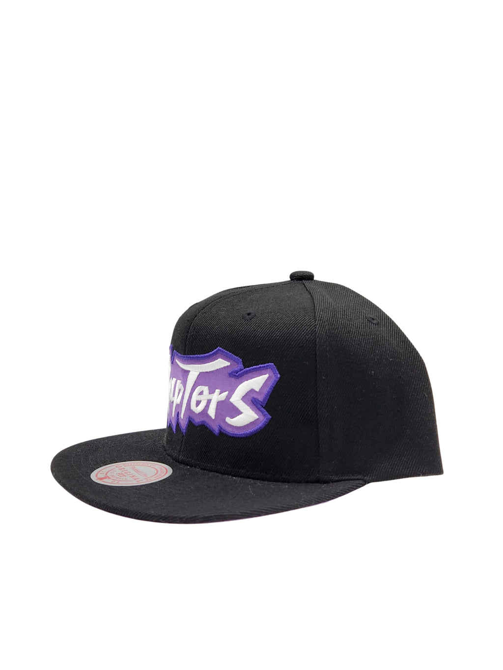 TORONTO RAPTORS NBA SATIN LOGO SNAPBACK (BLACK & PURPLE)