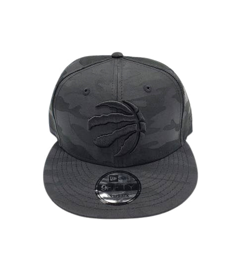 MEN'S TORONTO RAPTORS 950 ALL BLACK CAMO SNAPBACK HAT