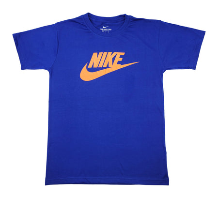 NIKE MEN'S HOMME T-SHIRT (ROYAL-ORANGE)