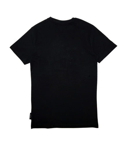 SWITCH MEN'S CASH & BEAR GRAPHIC TEE WITH FUR PATCH (BLACK)