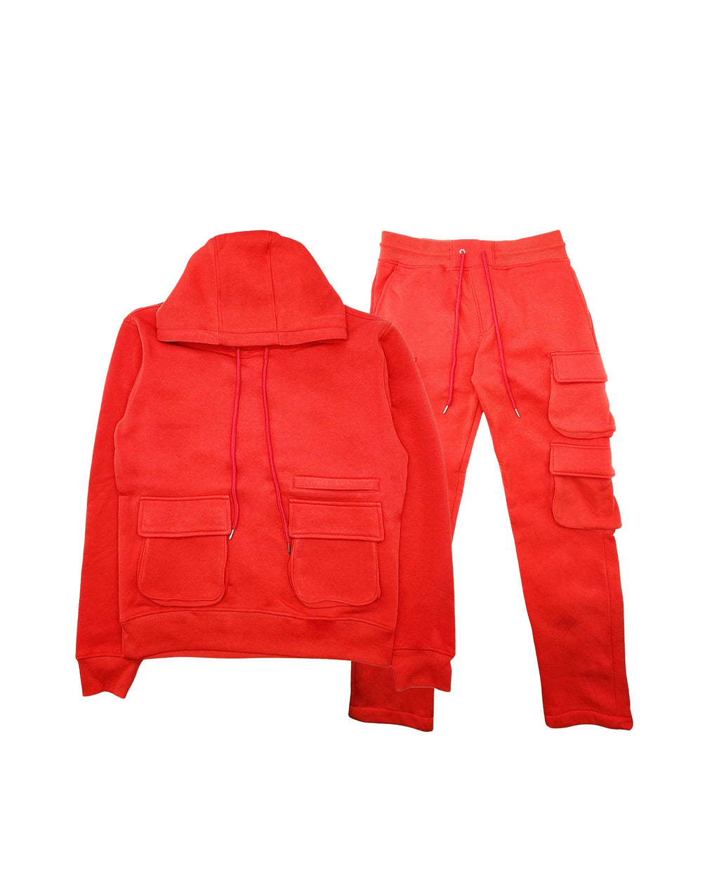 SWITCH MEN'S FLEECE TRACK SET WITH POCKETS (RED)