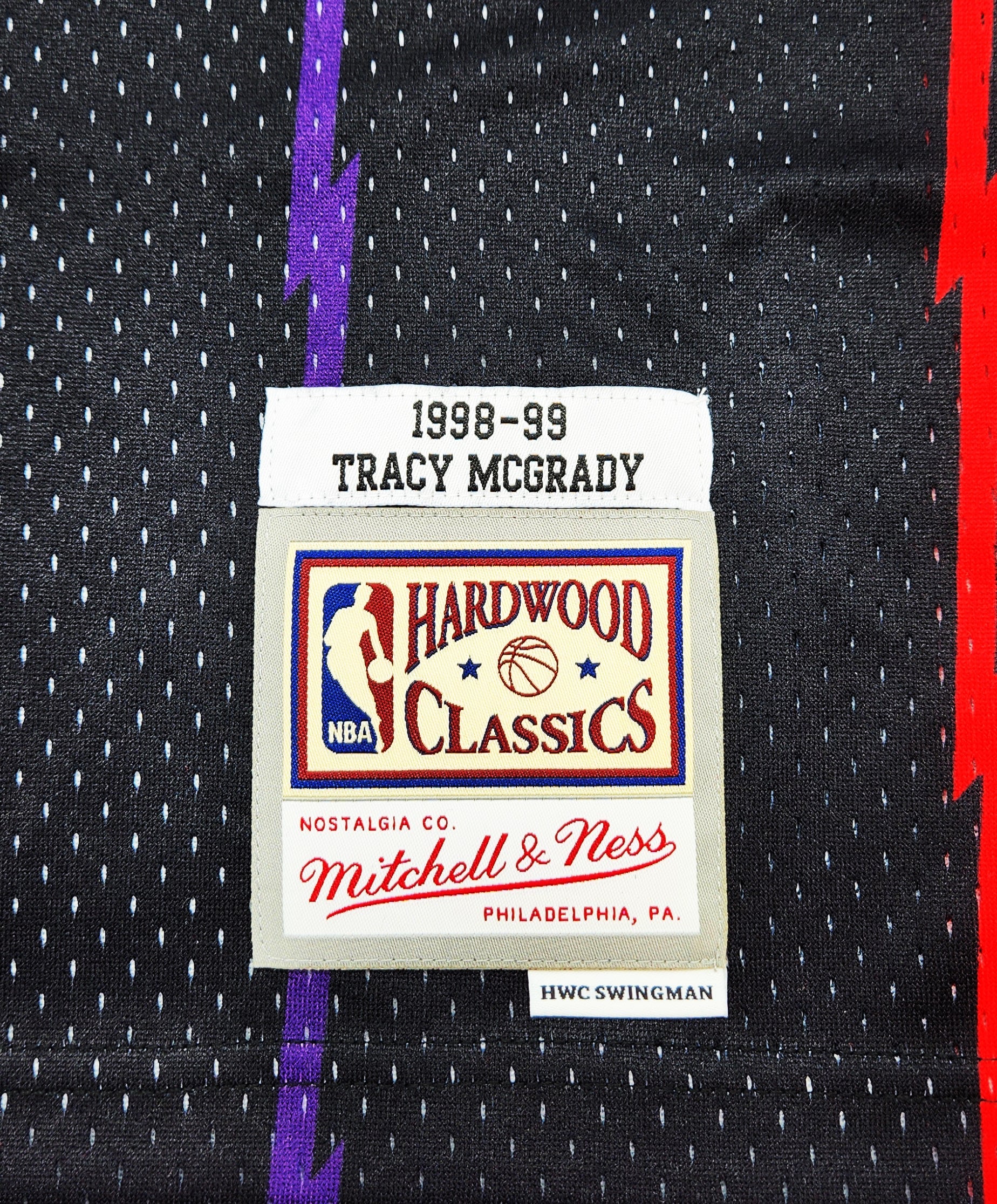 NBA TORONTO RAPTORS RELOAD TRACY McGRADY SWINGMAN JERSEY (BLACK)