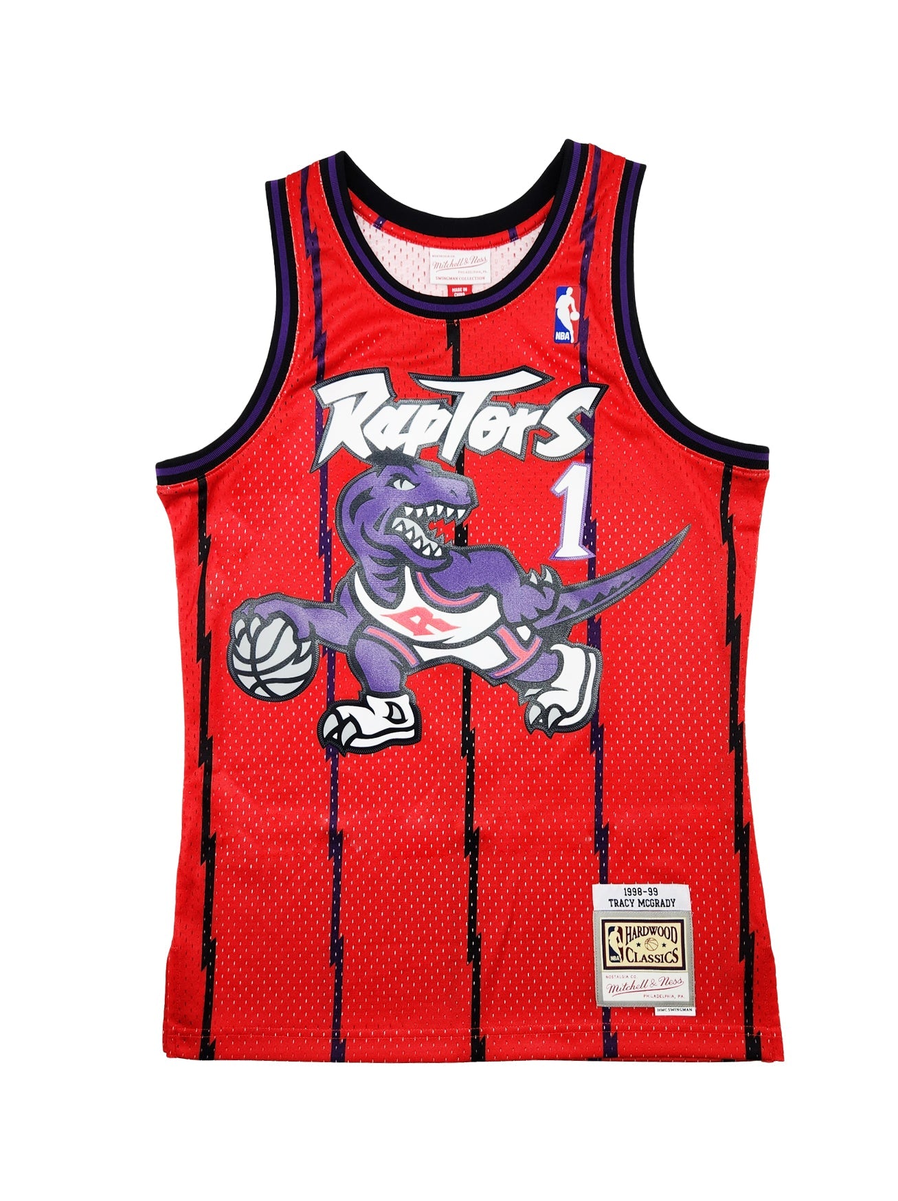 NBA TORONTO RAPTORS RELOAD TRACY McGRADY SWINGMAN JERSEY (RED)