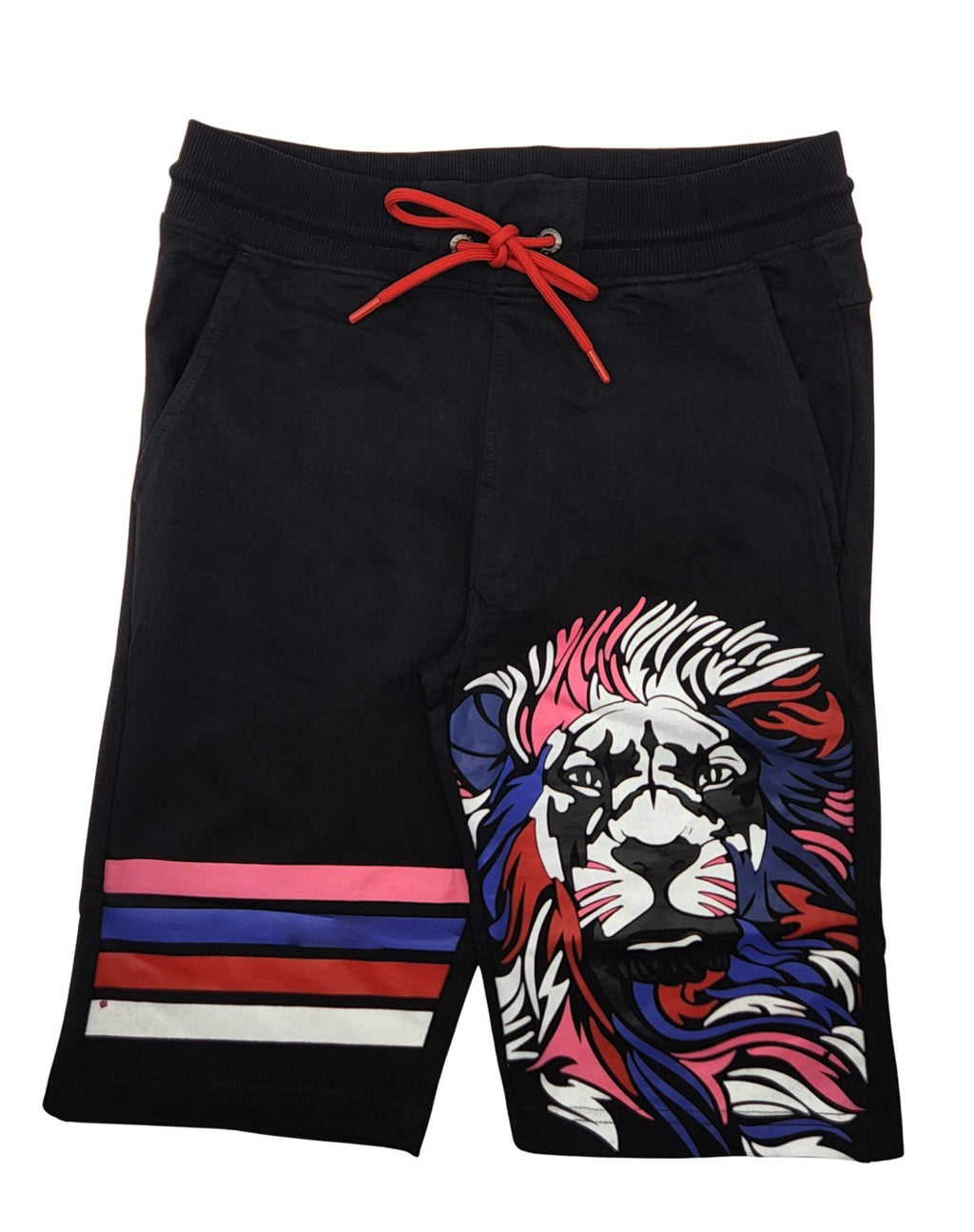 SWITCH MEN'S LION T-SHIRT/SHORTS SET (BLACK)