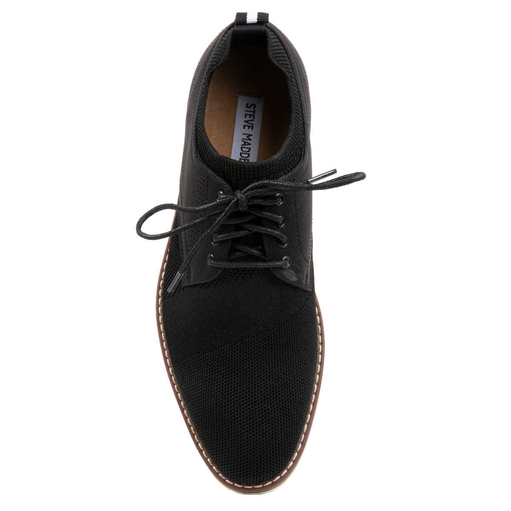 STEVE MADDEN MEN'S KNIT SHOE (BLACK)