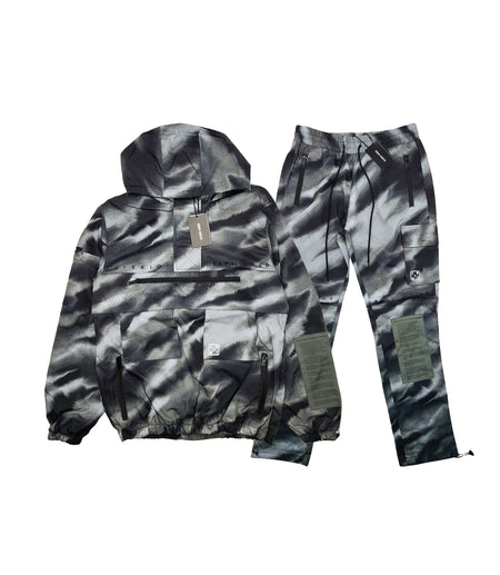 BLEECKER & MERCER MEN'S PRINTED WINDBREAKER 2PIECE SET